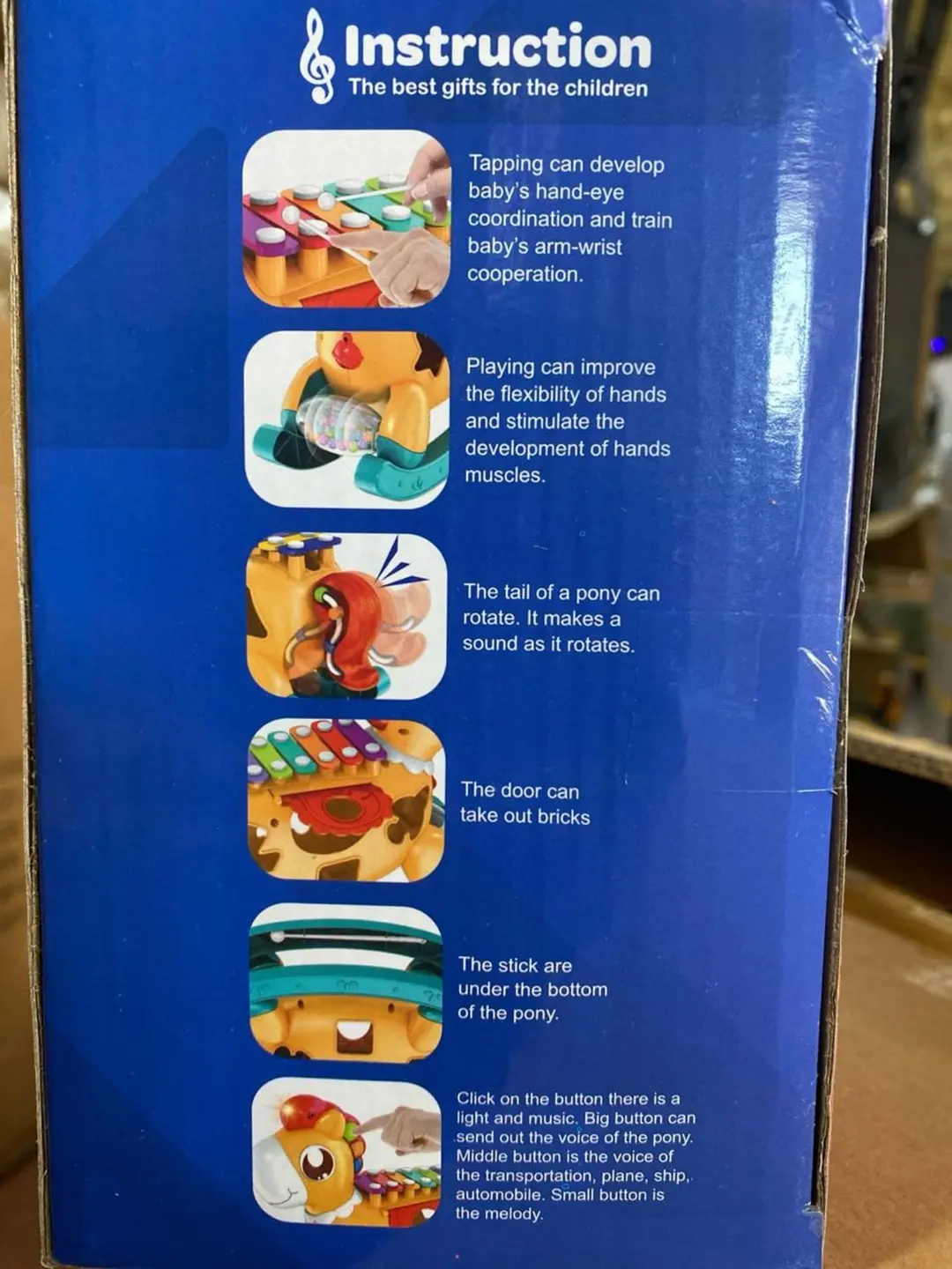 Rivojlantiruvchi Ot 5 tasi 1 da, Ksilofon va sorter, Bolalar uchun — 3-rasm