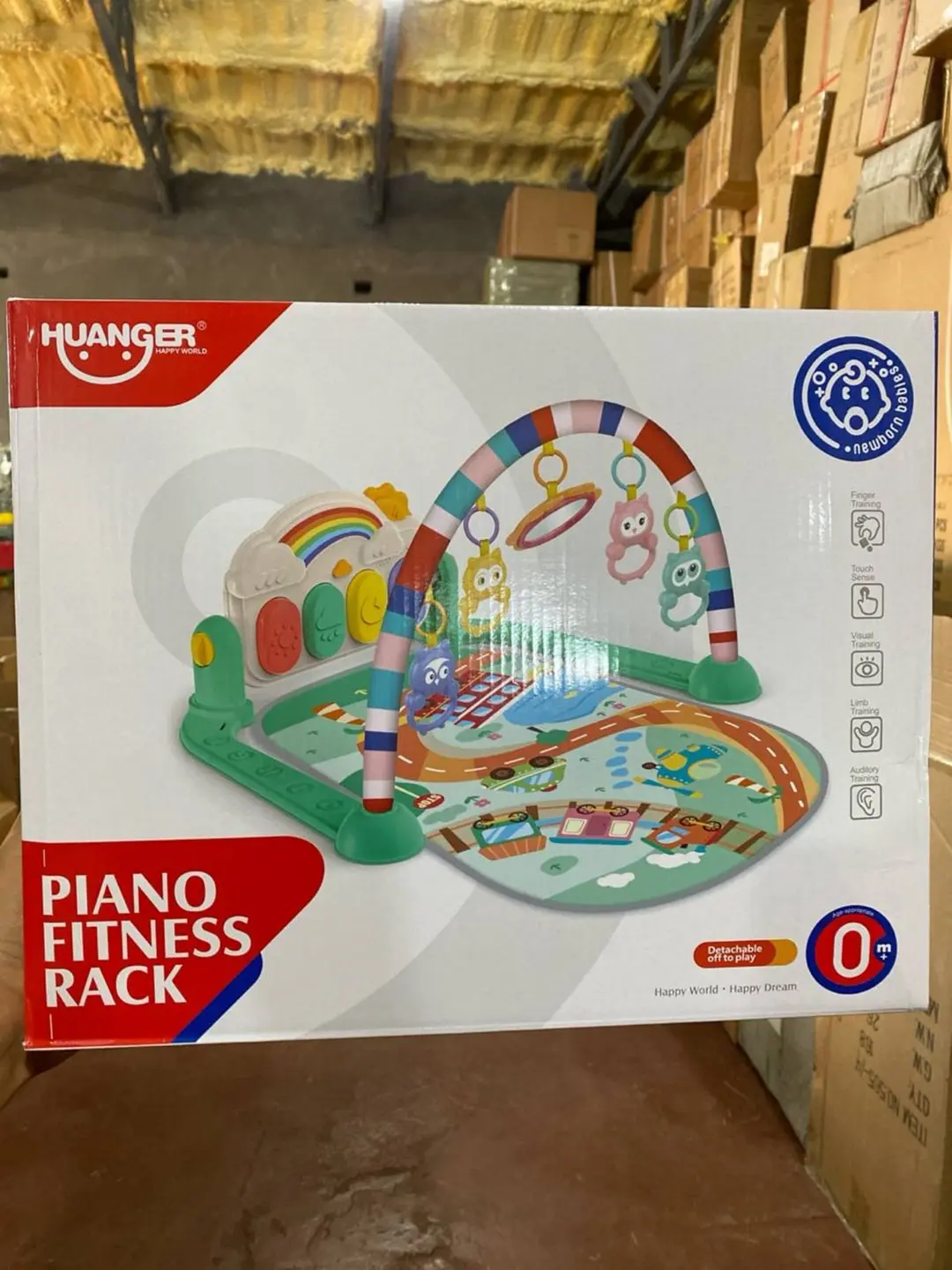 Huanger musiqiy rivojlantiruvchi gilamchasi, 0+ chaqaloqlar uchun, Pianino.