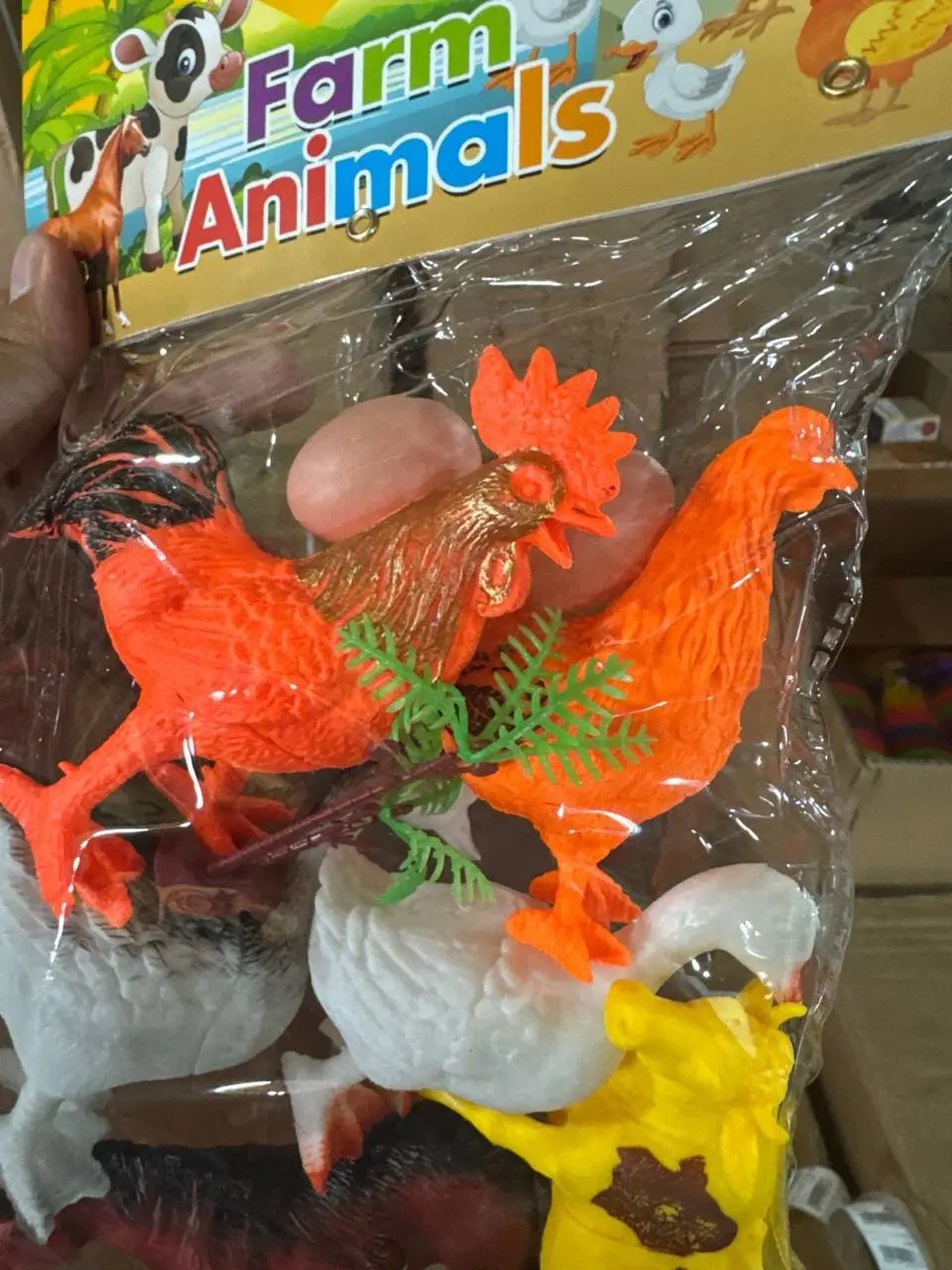 Uy hayvonlari figuralari to'plami Farm Animals, bolalar uchun o'yinchoq ferma to'plami — 2-rasm
