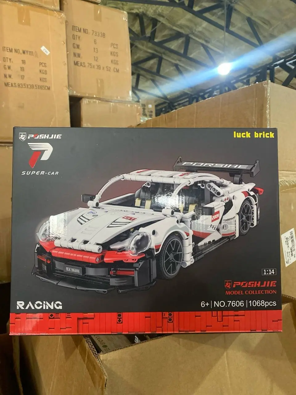 Konstruktor Sportkar 1:14, poyga superkari, 1068 detal, 36 sm model, 6+ — 13-rasm