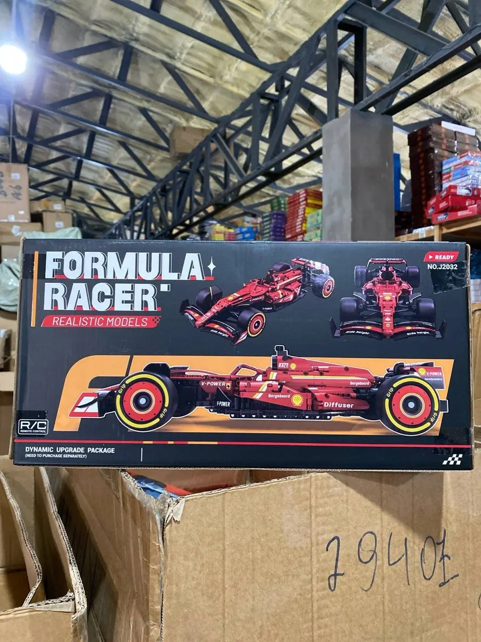 Radioboshqariladigan konstruktor Formula-1 bolidi Luck Brick, 1:10 masshtab, 1088 detallar — 14-rasm