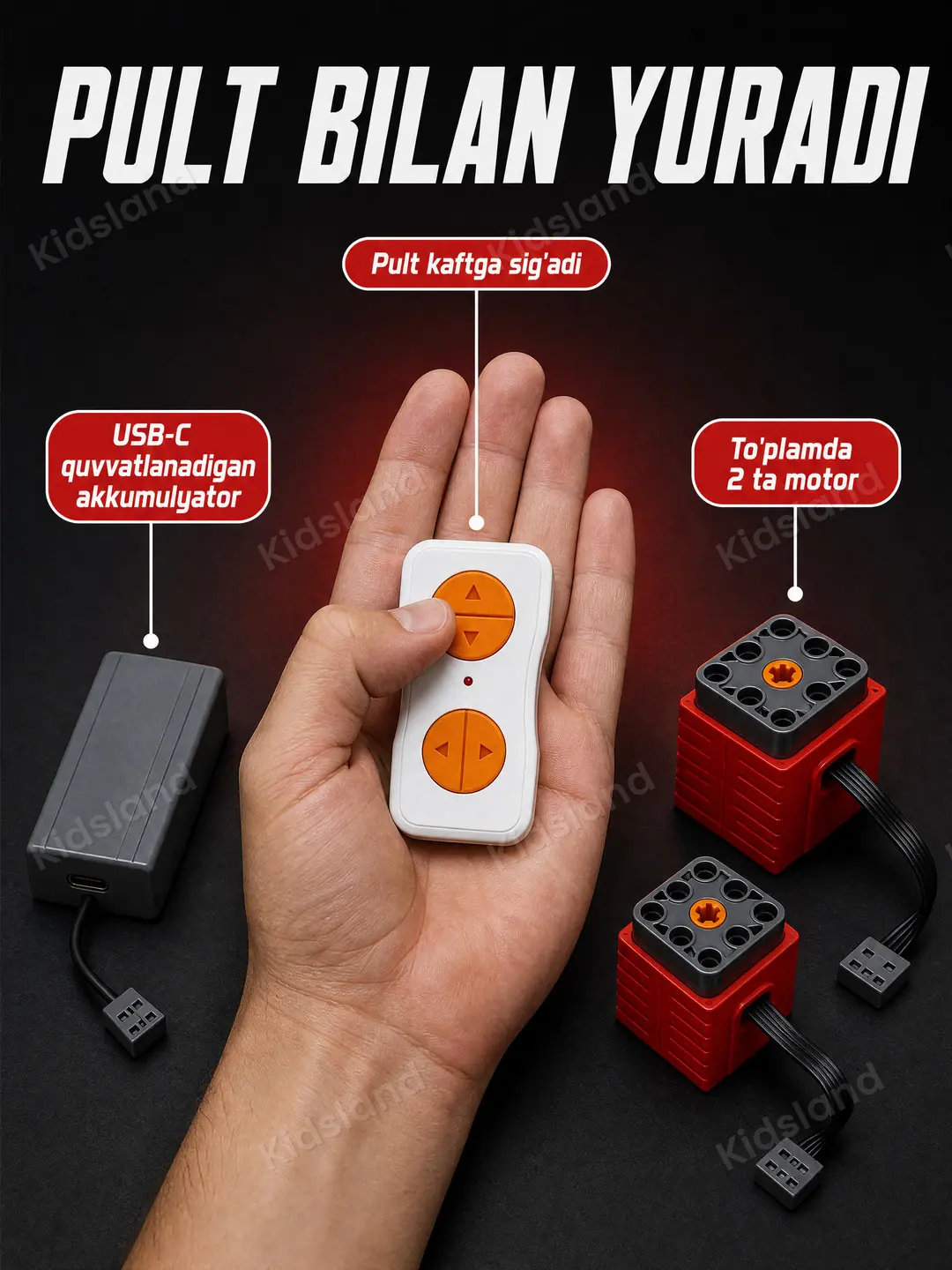 Radioboshqariladigan konstruktor Formula-1 bolidi Luck Brick, 1:10 masshtab, 1088 detallar — 9-rasm