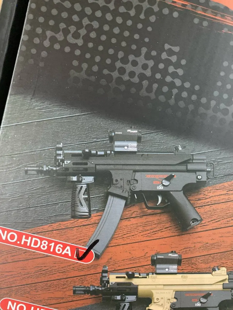Orbiz avtomati UTG MP5K gidrobol uchun neylon taktik qurol — 8-rasm