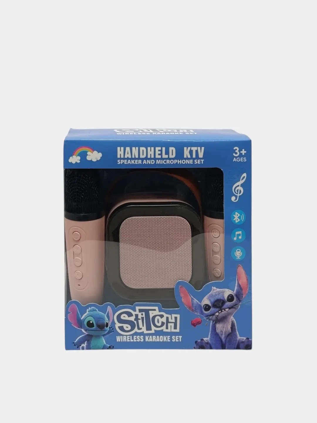 Bolalar uchun Bluetooth dinamikali karaoke mikrofon, 3 yoshdan qizlar uchun, qo'shiq aytish va raqsga tushishni o'rgatadi — 2-rasm