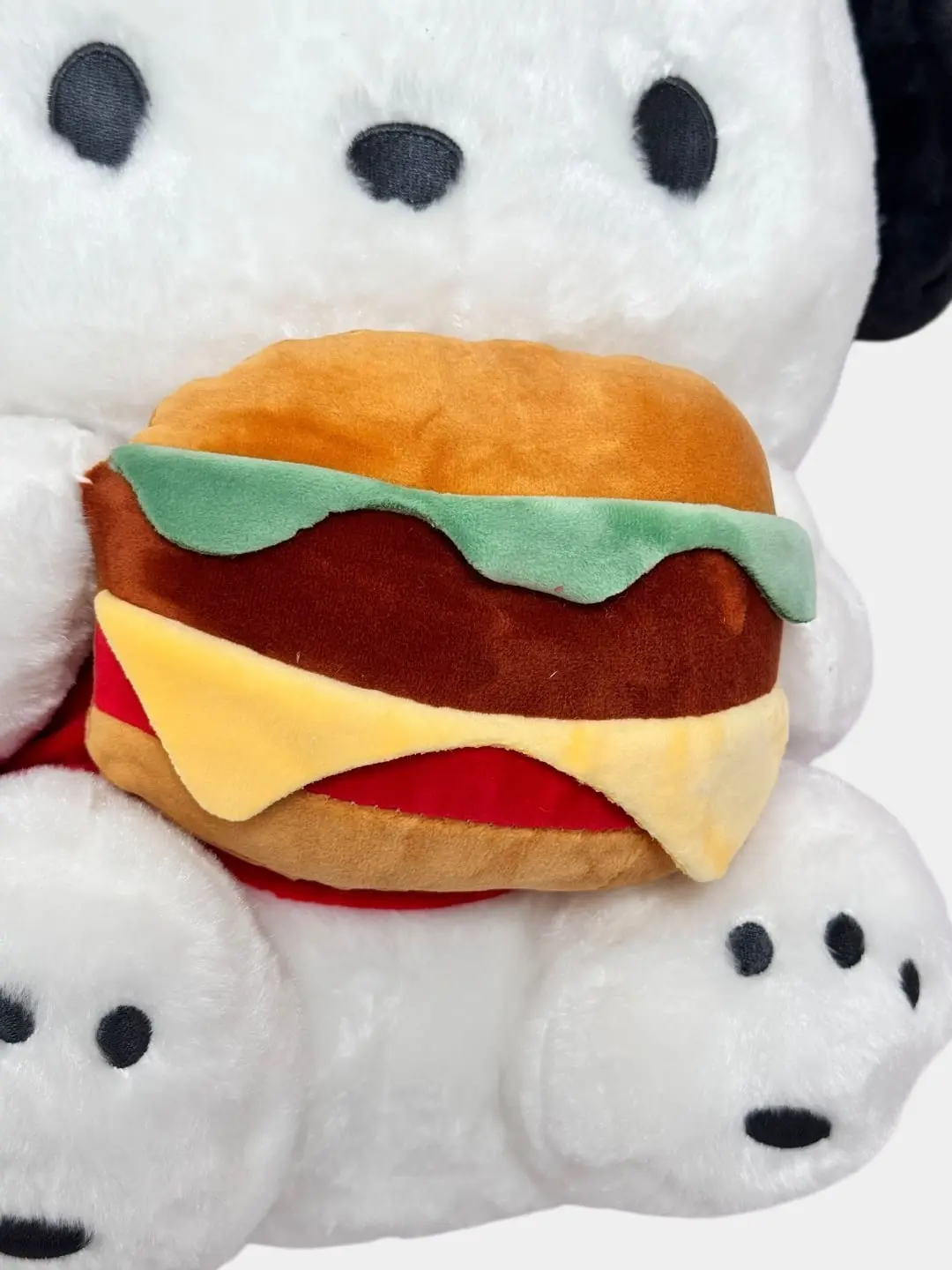 Yumshoq o'yinchoq Pochacco Sanrio burgerli va formada, 44 sm — 4-rasm