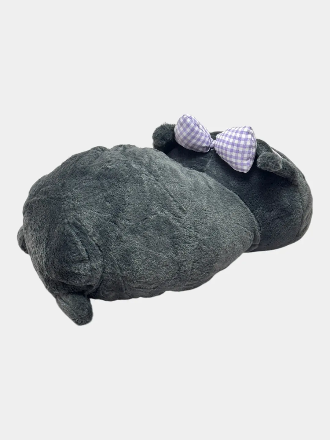 Yumshoq Kuromi Mushuk plush kulrang-pushti 50 sm. — 3-rasm